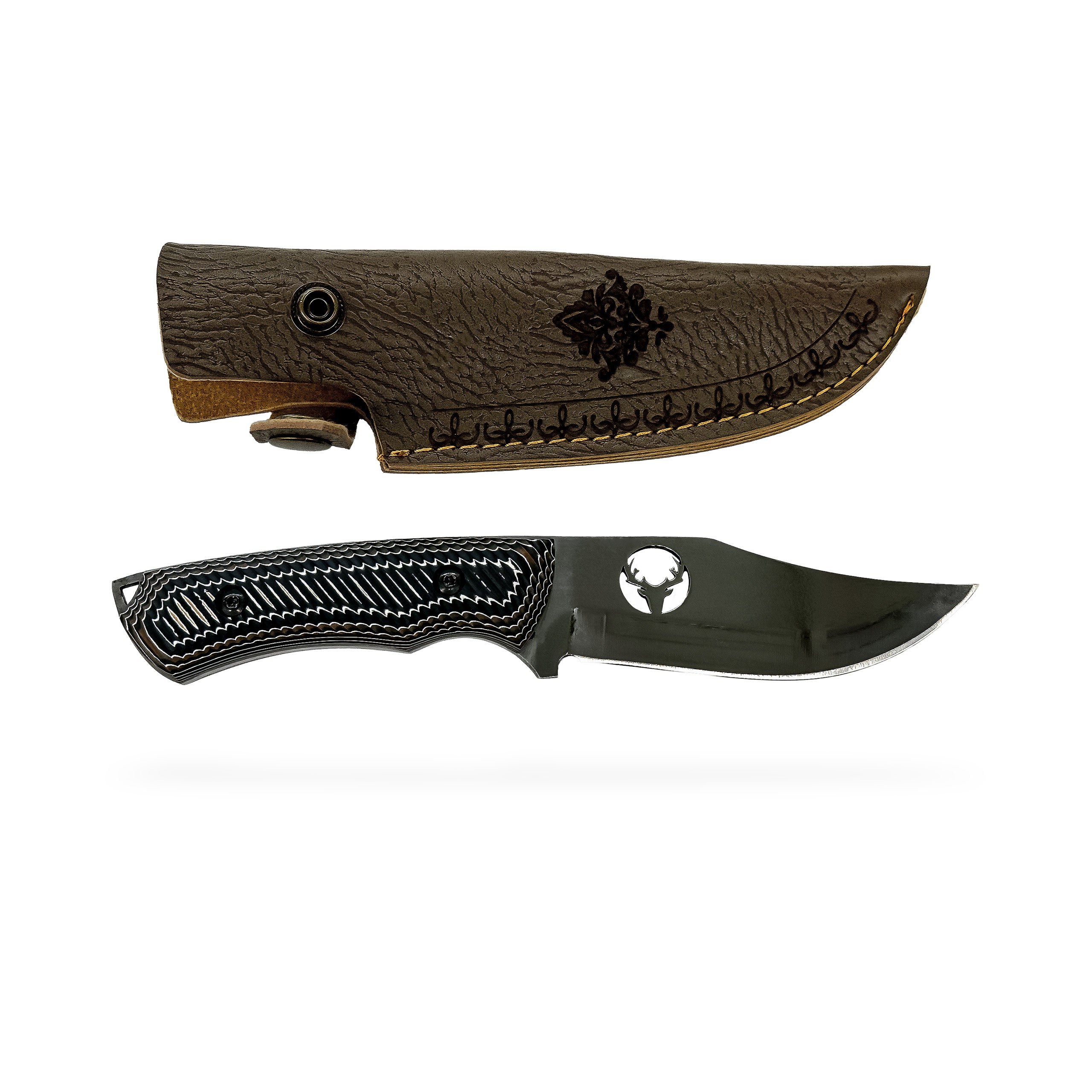 Deer Motif Hunting Knife