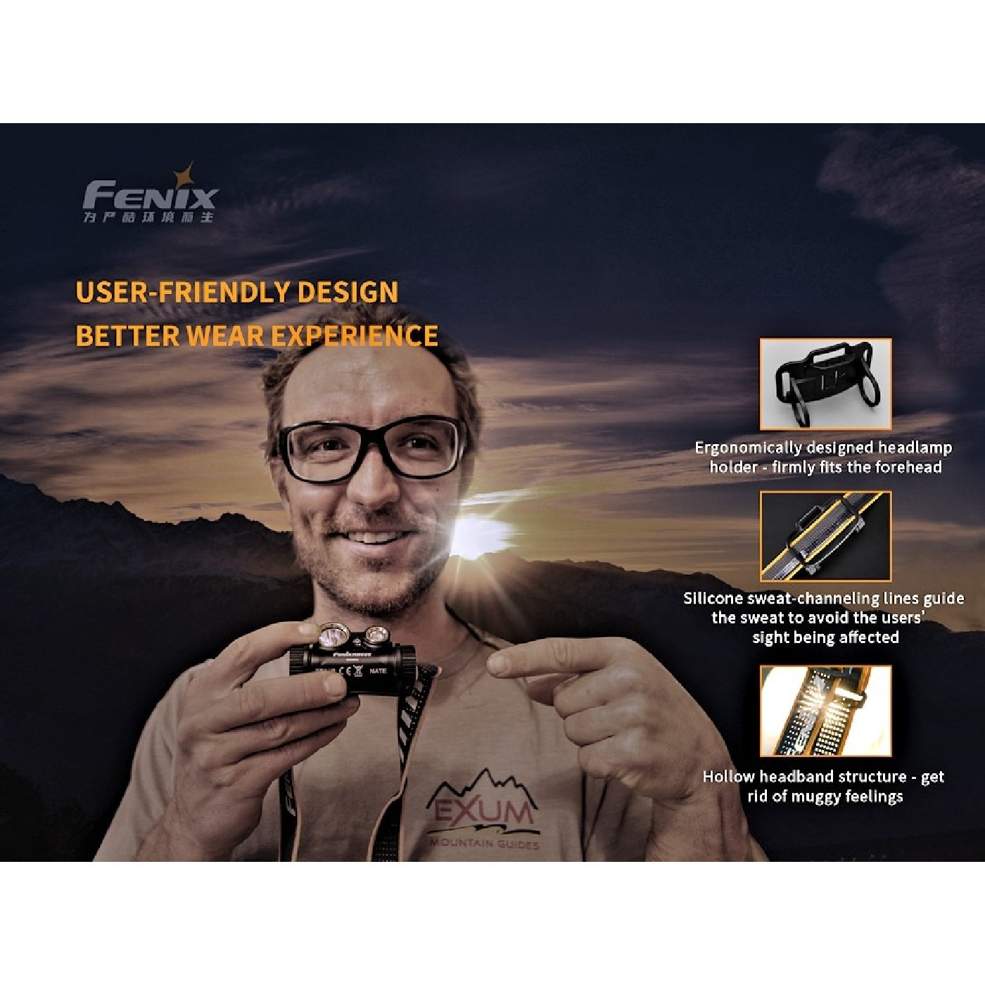 Outdoor Rechargeable Headlamp HM65R